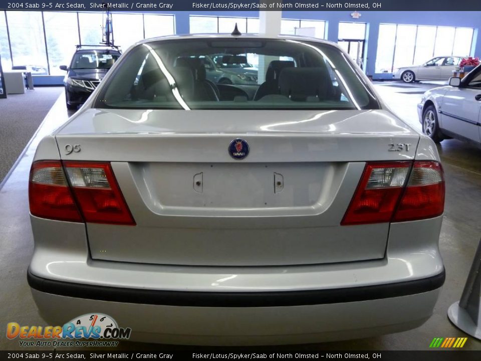 2004 Saab 9-5 Arc Sedan Silver Metallic / Granite Gray Photo #5