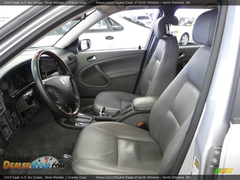 2004 Saab 9-5 Arc Sedan Silver Metallic / Granite Gray Photo #7