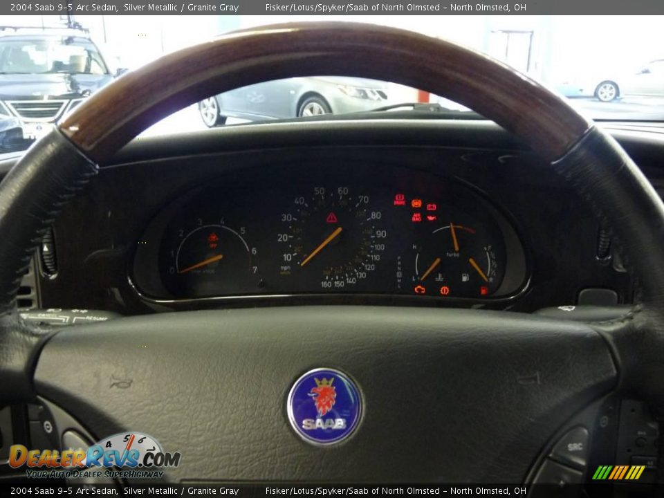 2004 Saab 9-5 Arc Sedan Silver Metallic / Granite Gray Photo #9