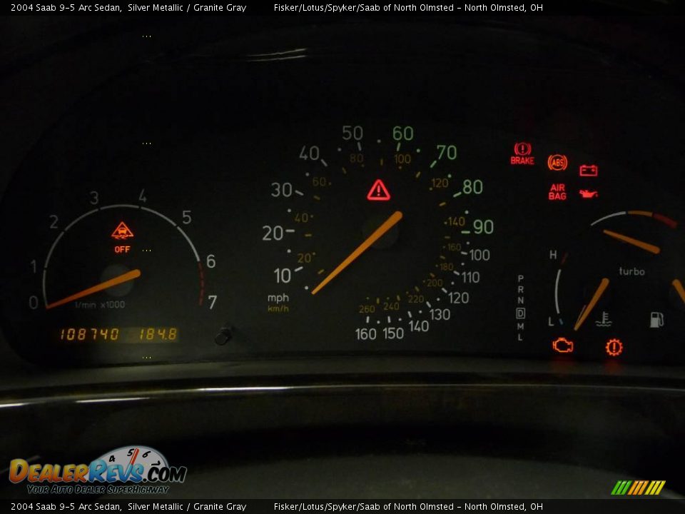 2004 Saab 9-5 Arc Sedan Silver Metallic / Granite Gray Photo #11