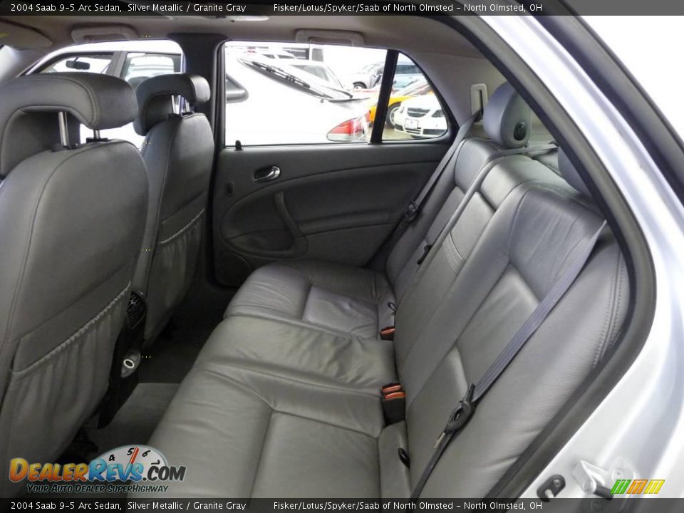 2004 Saab 9-5 Arc Sedan Silver Metallic / Granite Gray Photo #17