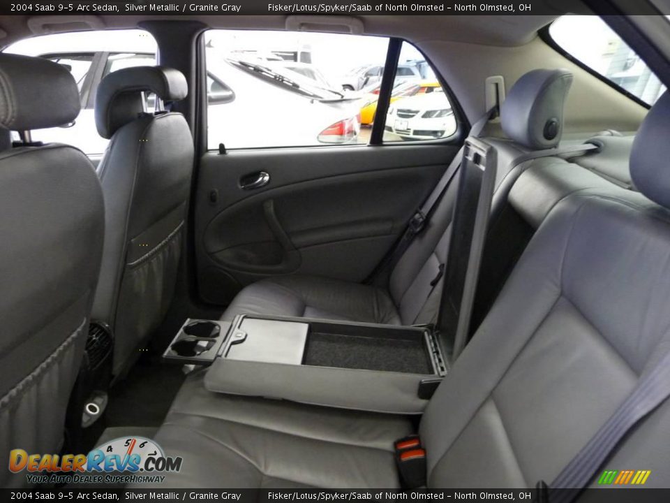2004 Saab 9-5 Arc Sedan Silver Metallic / Granite Gray Photo #19