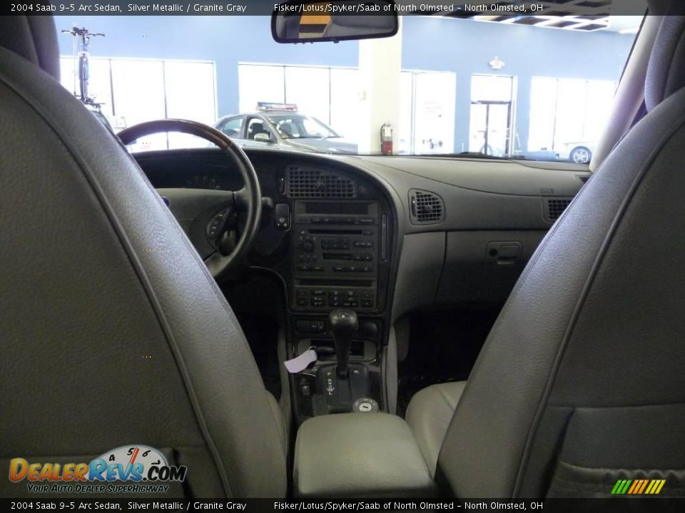 2004 Saab 9-5 Arc Sedan Silver Metallic / Granite Gray Photo #20