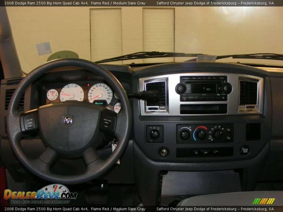 2008 Dodge Ram 2500 Big Horn Quad Cab 4x4 Flame Red / Medium Slate Gray Photo #9