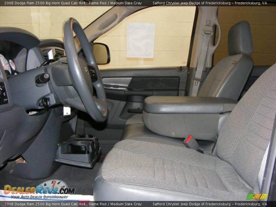 2008 Dodge Ram 2500 Big Horn Quad Cab 4x4 Flame Red / Medium Slate Gray Photo #11