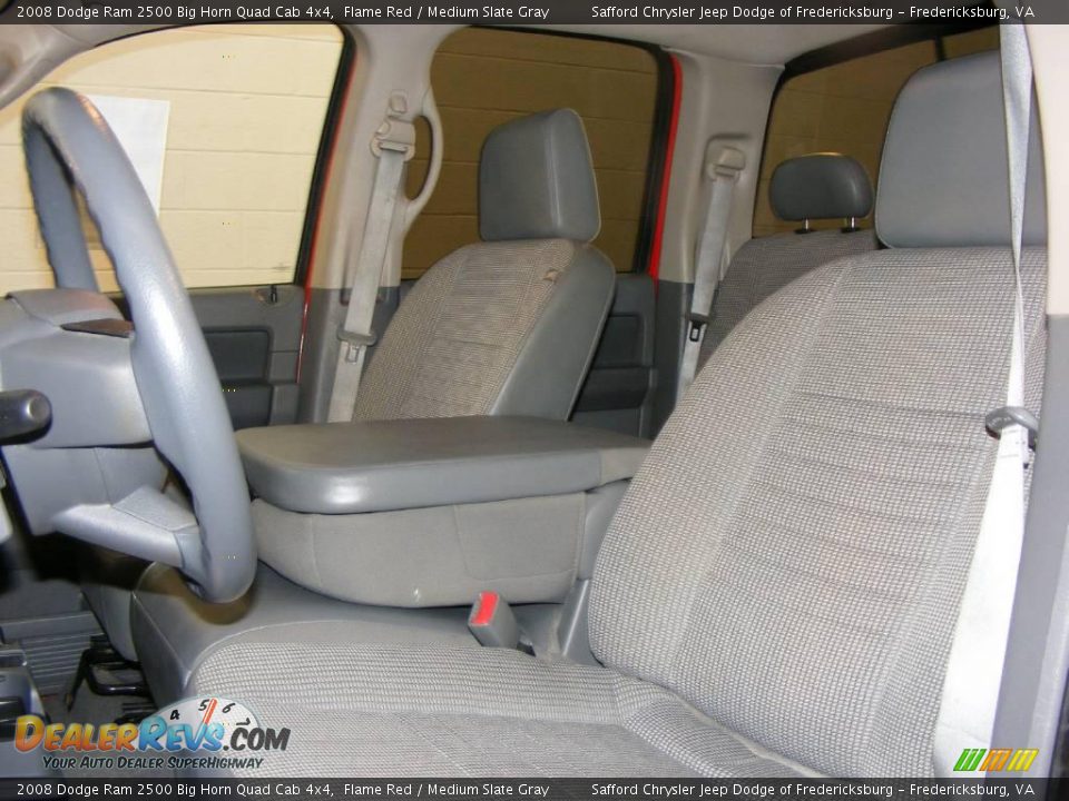 2008 Dodge Ram 2500 Big Horn Quad Cab 4x4 Flame Red / Medium Slate Gray Photo #12