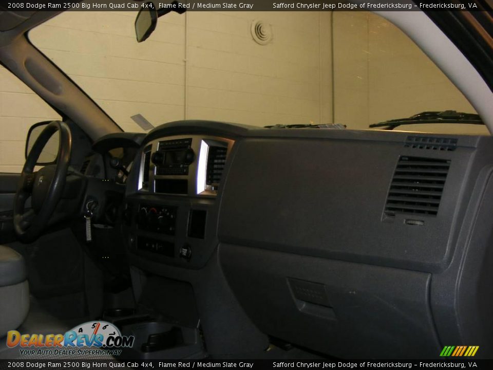 2008 Dodge Ram 2500 Big Horn Quad Cab 4x4 Flame Red / Medium Slate Gray Photo #16