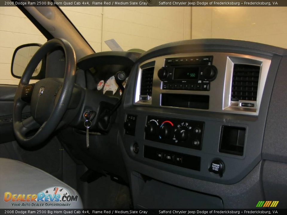 2008 Dodge Ram 2500 Big Horn Quad Cab 4x4 Flame Red / Medium Slate Gray Photo #17