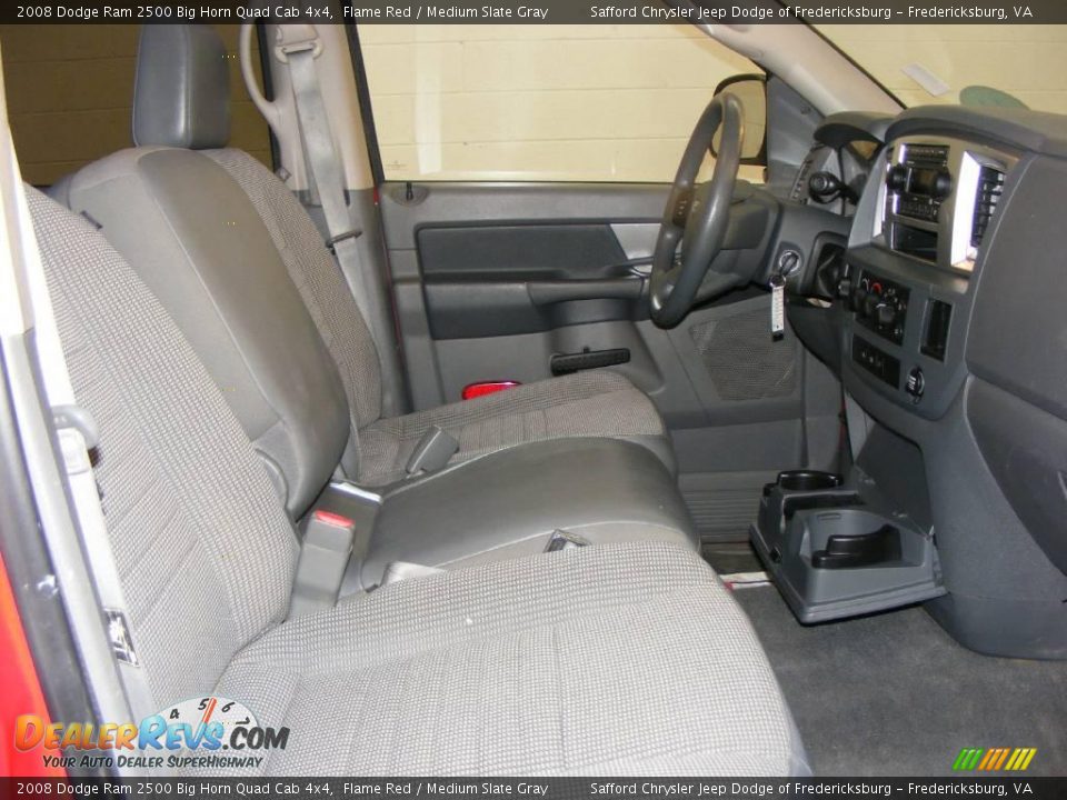 2008 Dodge Ram 2500 Big Horn Quad Cab 4x4 Flame Red / Medium Slate Gray Photo #18