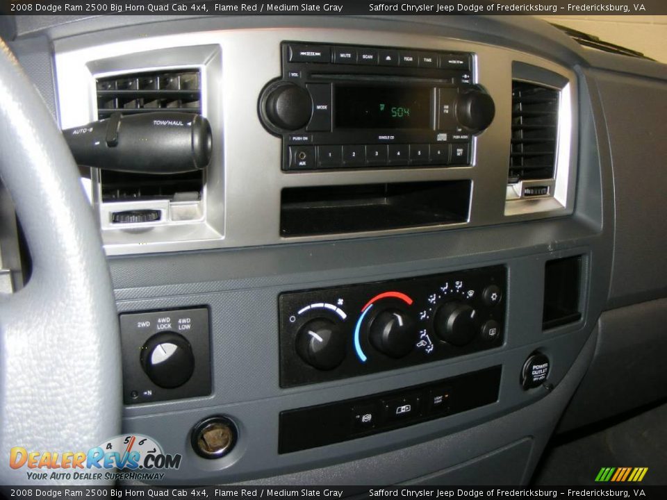 2008 Dodge Ram 2500 Big Horn Quad Cab 4x4 Flame Red / Medium Slate Gray Photo #23