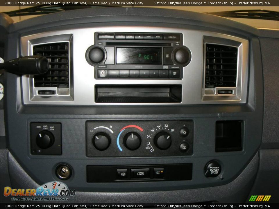 2008 Dodge Ram 2500 Big Horn Quad Cab 4x4 Flame Red / Medium Slate Gray Photo #25