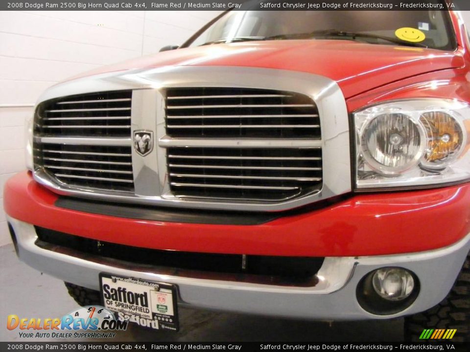 2008 Dodge Ram 2500 Big Horn Quad Cab 4x4 Flame Red / Medium Slate Gray Photo #30