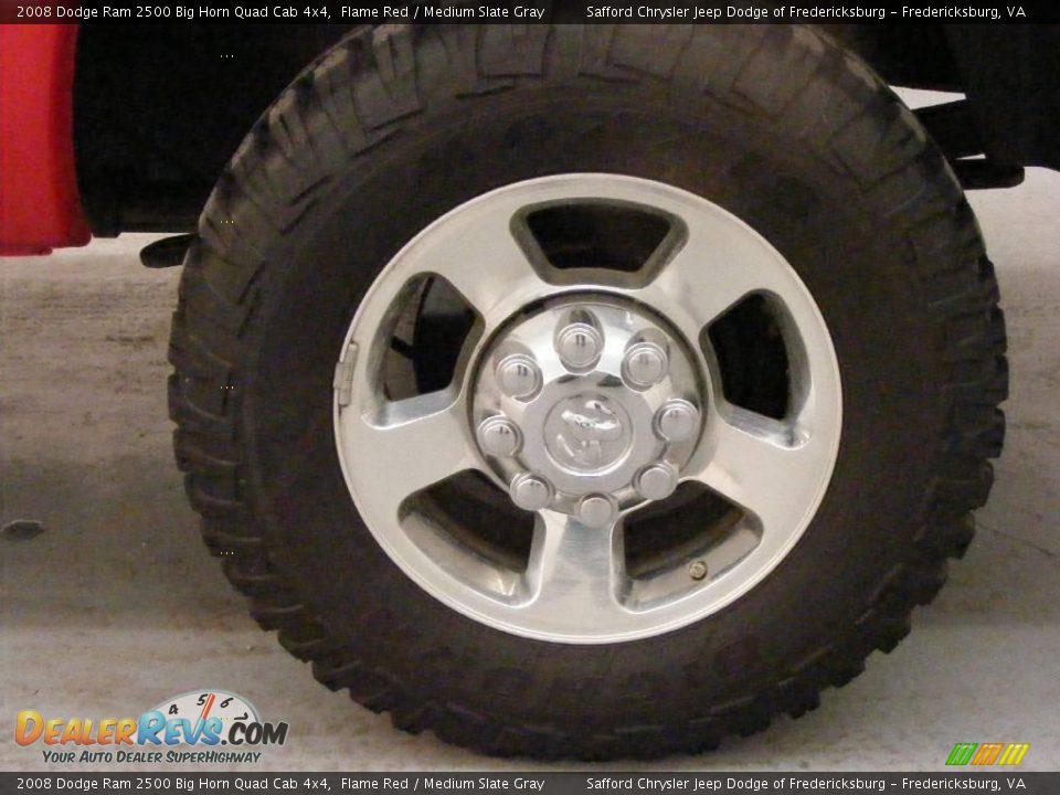 2008 Dodge Ram 2500 Big Horn Quad Cab 4x4 Flame Red / Medium Slate Gray Photo #35