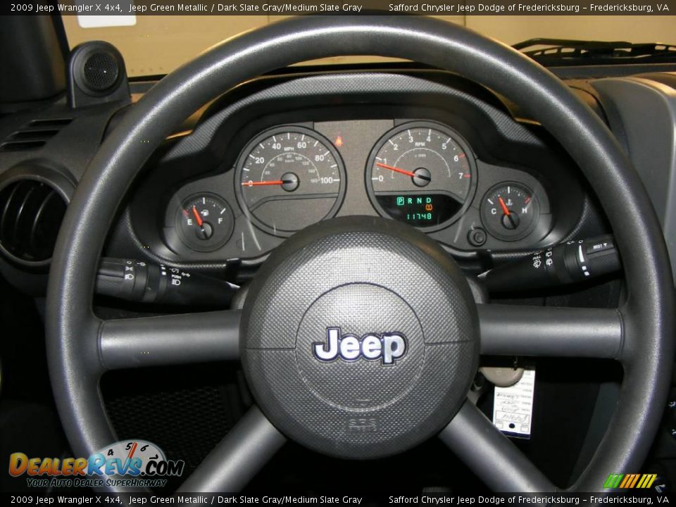 2009 Jeep Wrangler X 4x4 Jeep Green Metallic / Dark Slate Gray/Medium Slate Gray Photo #8
