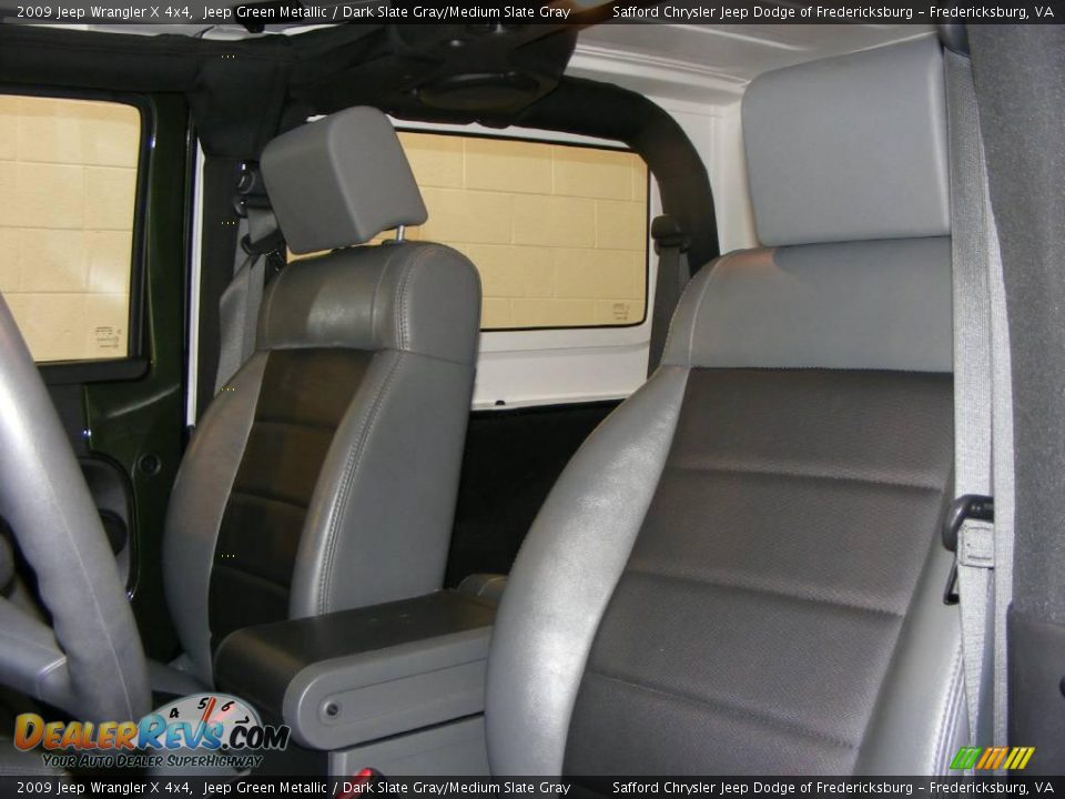 2009 Jeep Wrangler X 4x4 Jeep Green Metallic / Dark Slate Gray/Medium Slate Gray Photo #11