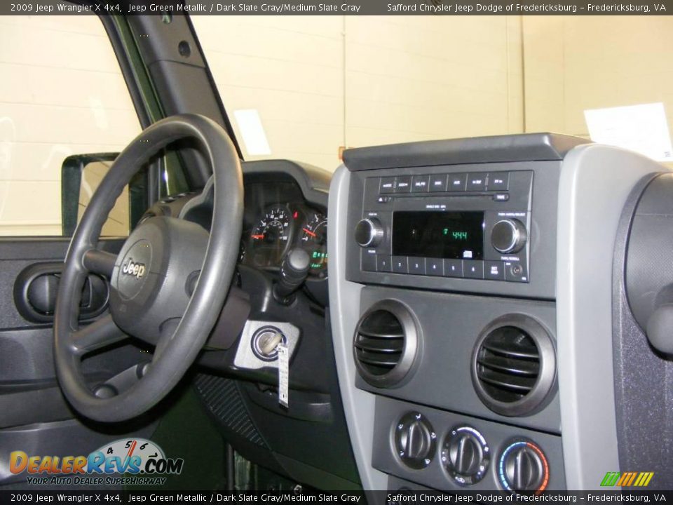 2009 Jeep Wrangler X 4x4 Jeep Green Metallic / Dark Slate Gray/Medium Slate Gray Photo #13