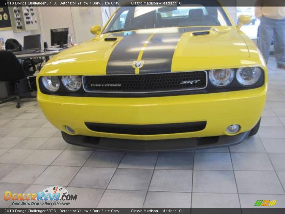 2010 Dodge Challenger SRT8 Detonator Yellow / Dark Slate Gray Photo #2