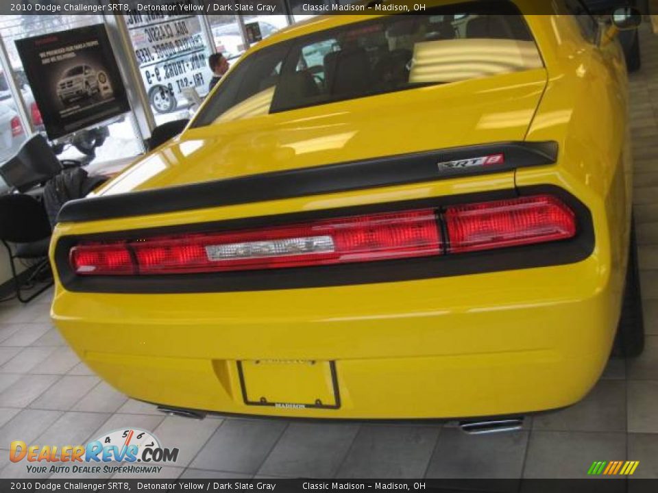 2010 Dodge Challenger SRT8 Detonator Yellow / Dark Slate Gray Photo #4