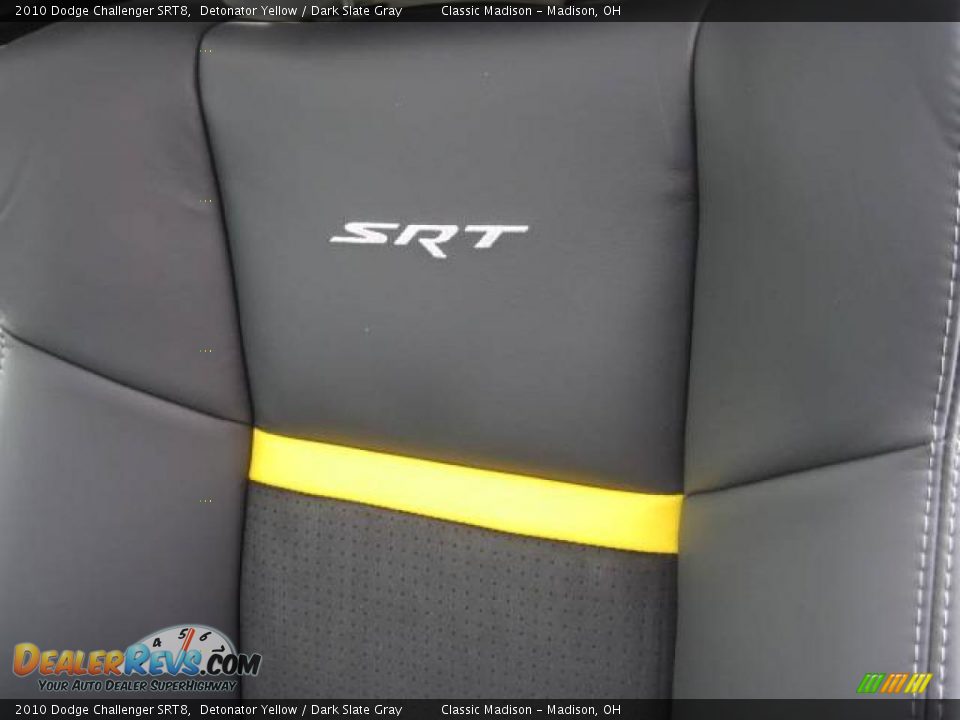 2010 Dodge Challenger SRT8 Detonator Yellow / Dark Slate Gray Photo #8