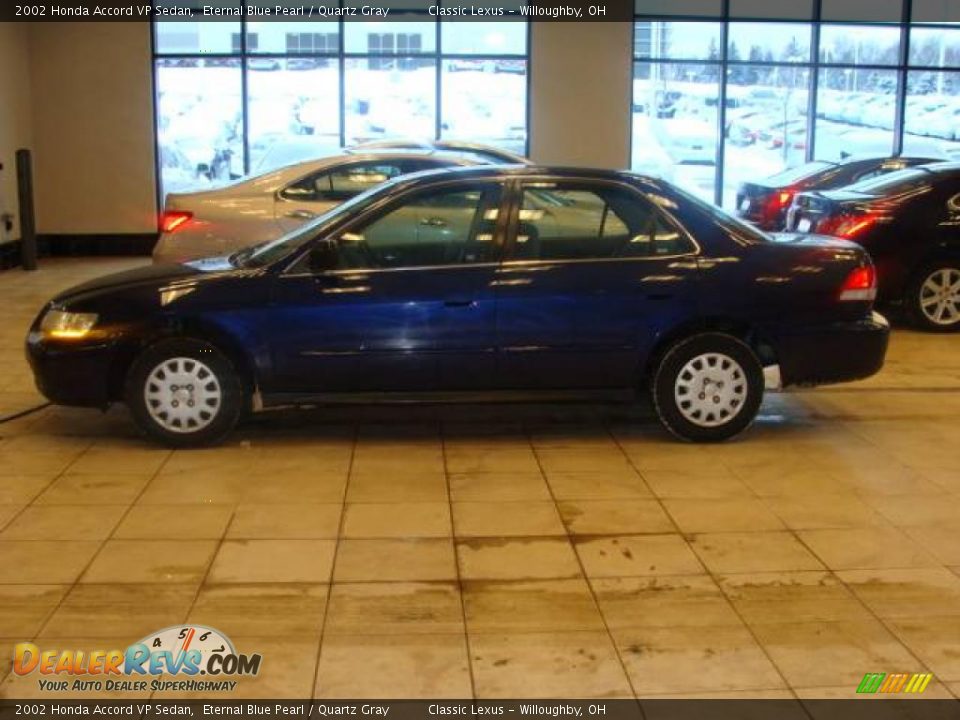 2002 Honda Accord VP Sedan Eternal Blue Pearl / Quartz Gray Photo #1
