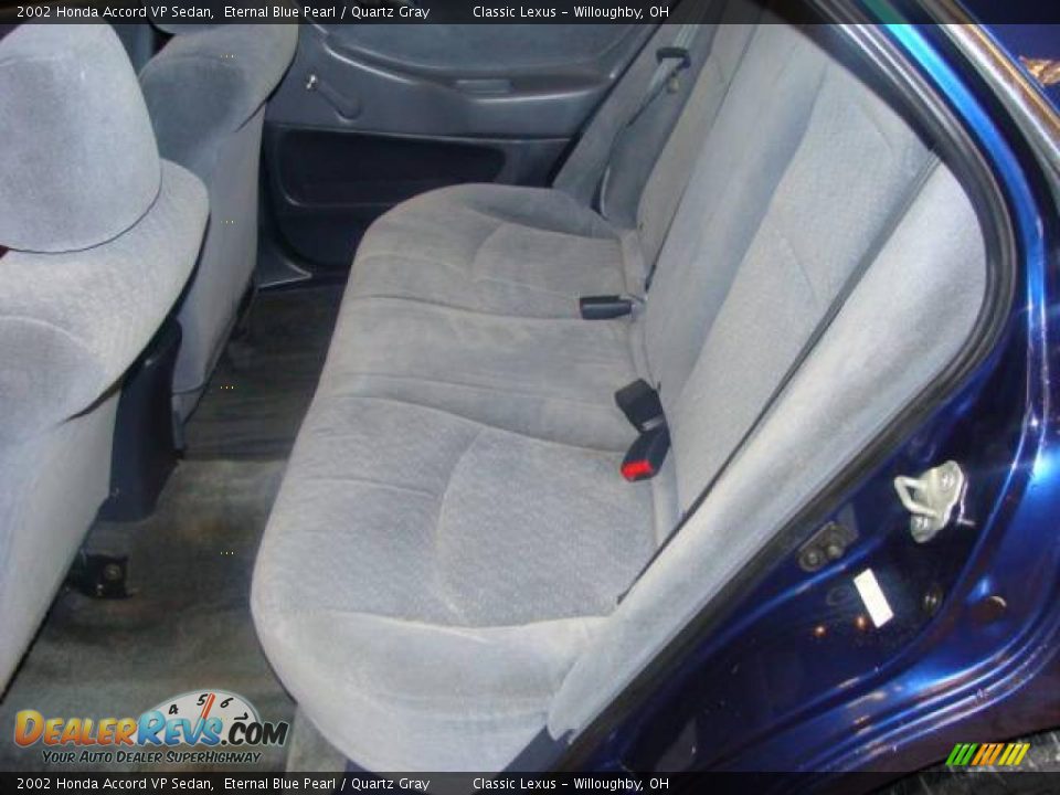 2002 Honda Accord VP Sedan Eternal Blue Pearl / Quartz Gray Photo #15