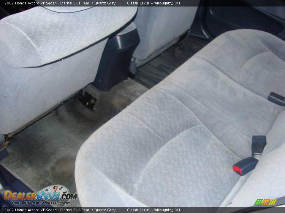 2002 Honda Accord VP Sedan Eternal Blue Pearl / Quartz Gray Photo #16