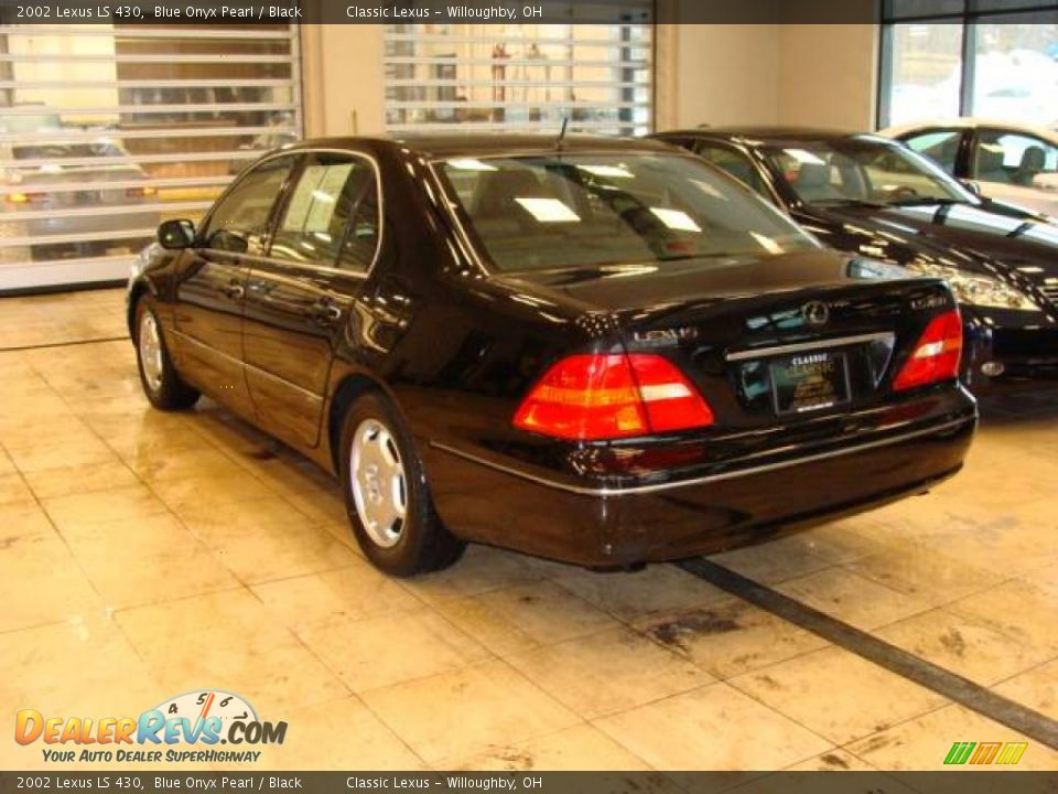 2002 Lexus LS 430 Blue Onyx Pearl / Black Photo #2