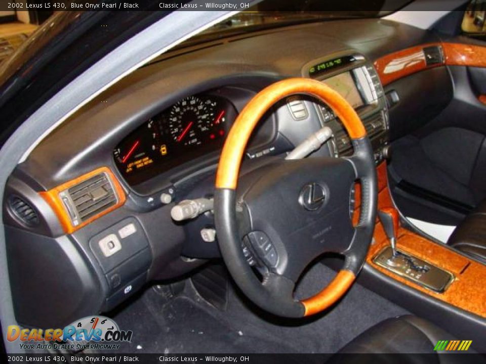2002 Lexus LS 430 Blue Onyx Pearl / Black Photo #5