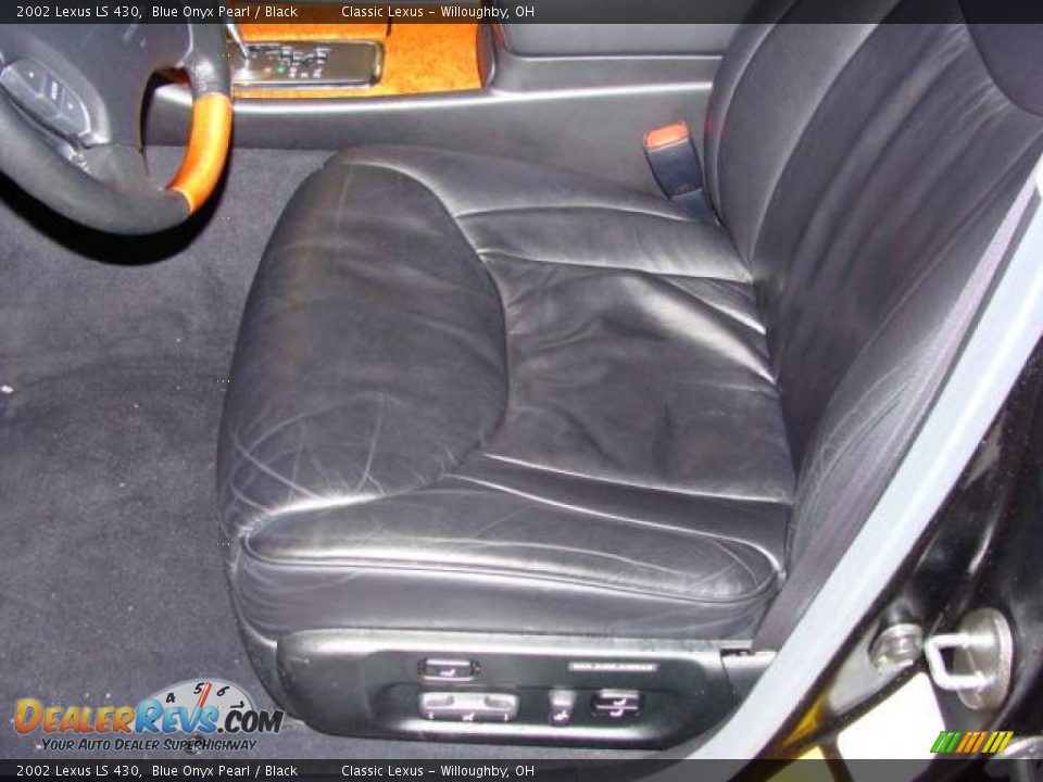 2002 Lexus LS 430 Blue Onyx Pearl / Black Photo #6