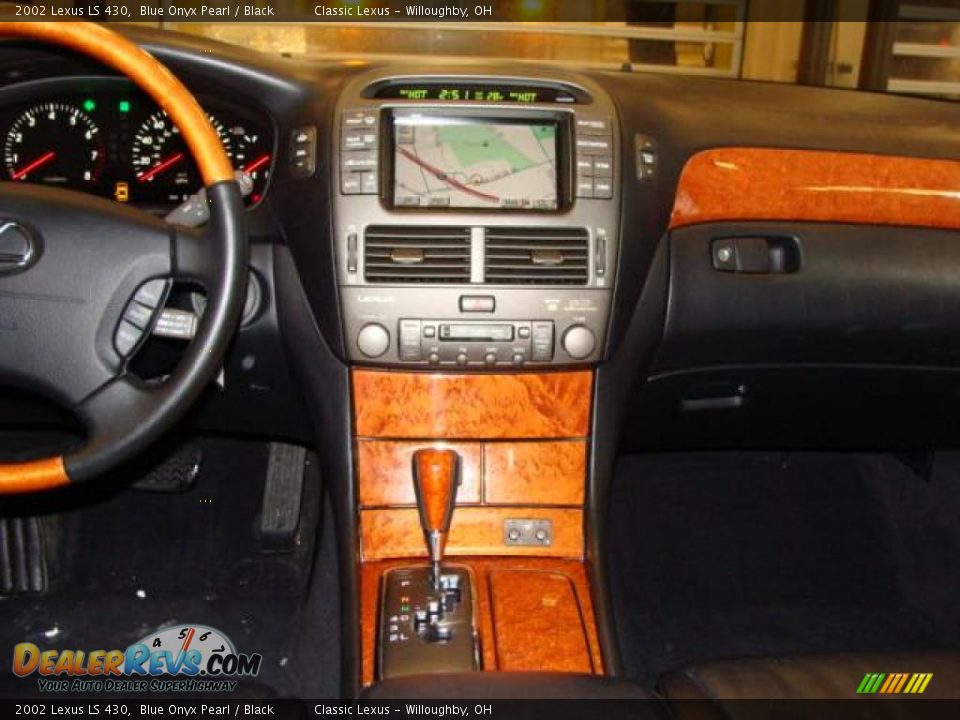 2002 Lexus LS 430 Blue Onyx Pearl / Black Photo #9
