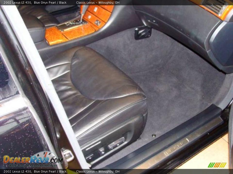 2002 Lexus LS 430 Blue Onyx Pearl / Black Photo #14