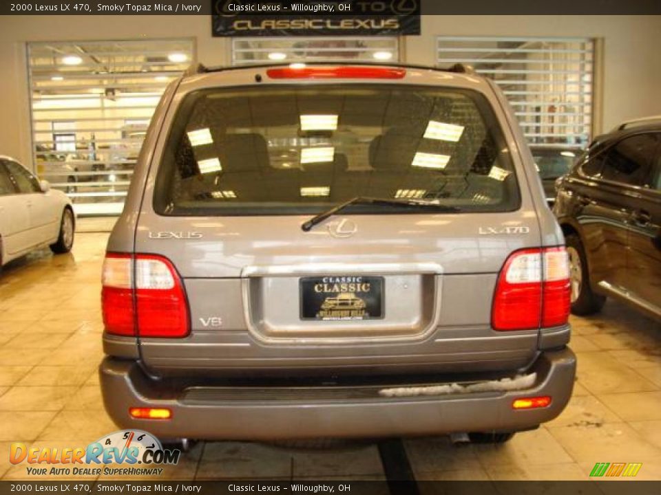 2000 Lexus LX 470 Smoky Topaz Mica / Ivory Photo #4