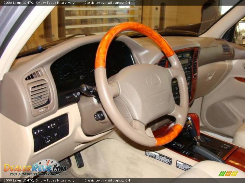 2000 Lexus LX 470 Smoky Topaz Mica / Ivory Photo #9