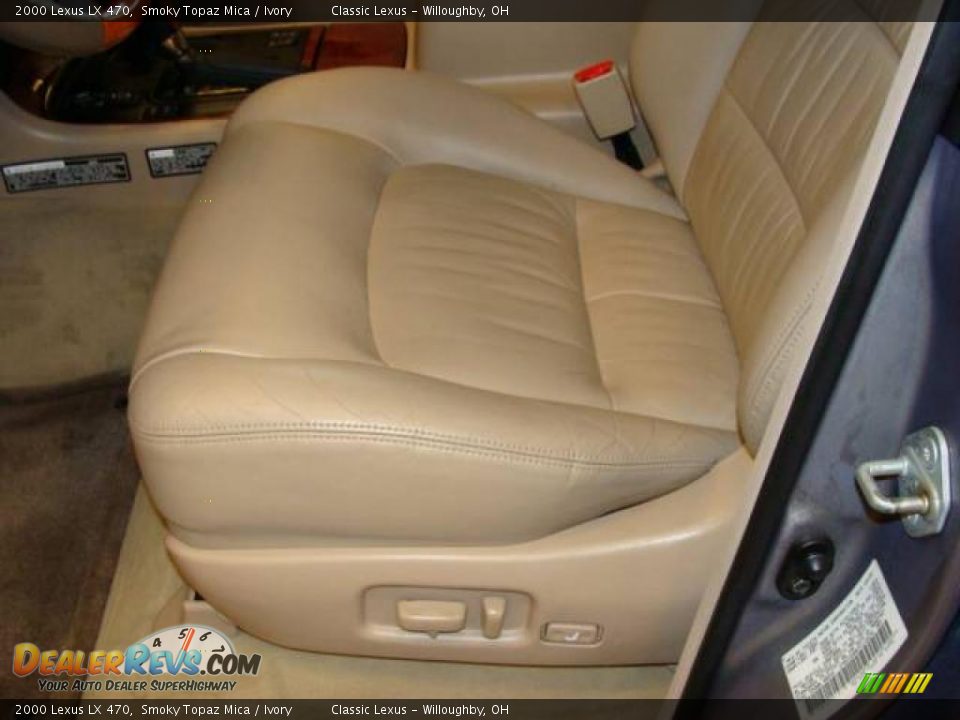 2000 Lexus LX 470 Smoky Topaz Mica / Ivory Photo #10