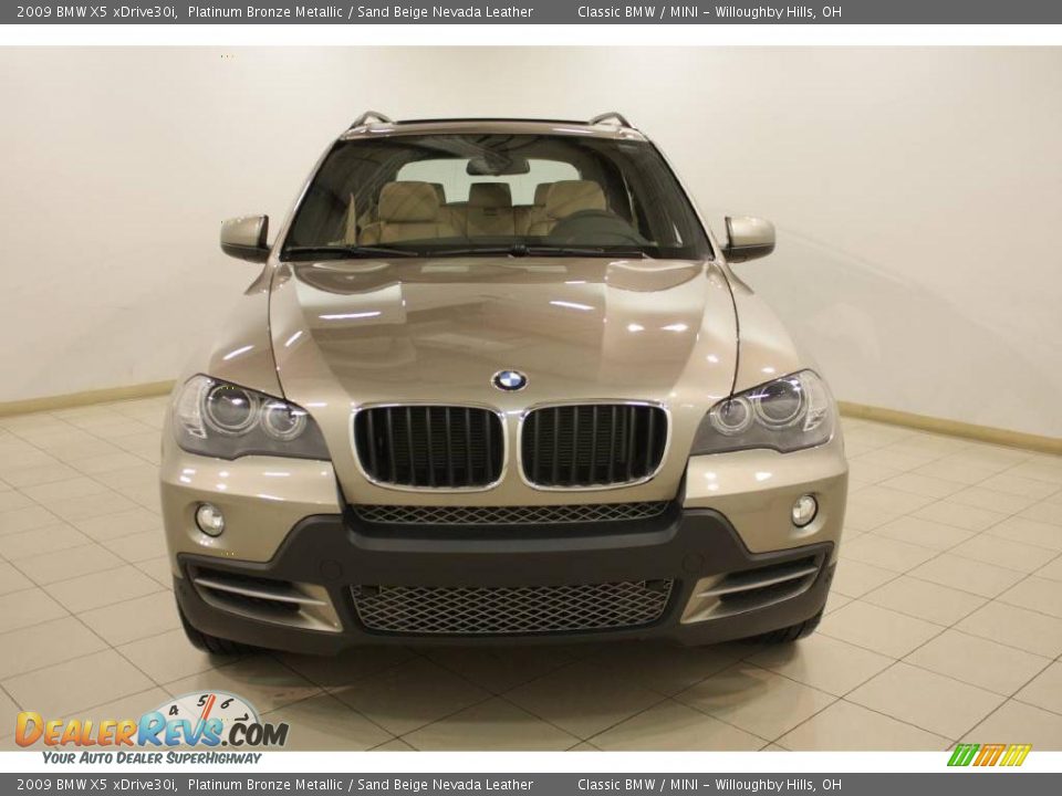 2009 BMW X5 xDrive30i Platinum Bronze Metallic / Sand Beige Nevada Leather Photo #2