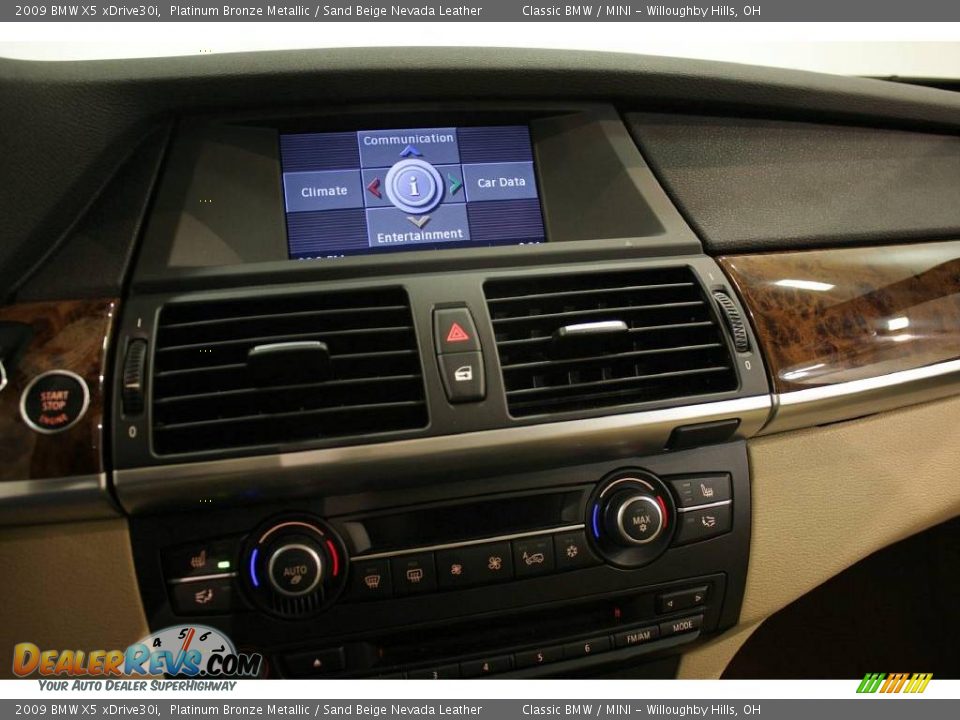 2009 BMW X5 xDrive30i Platinum Bronze Metallic / Sand Beige Nevada Leather Photo #14