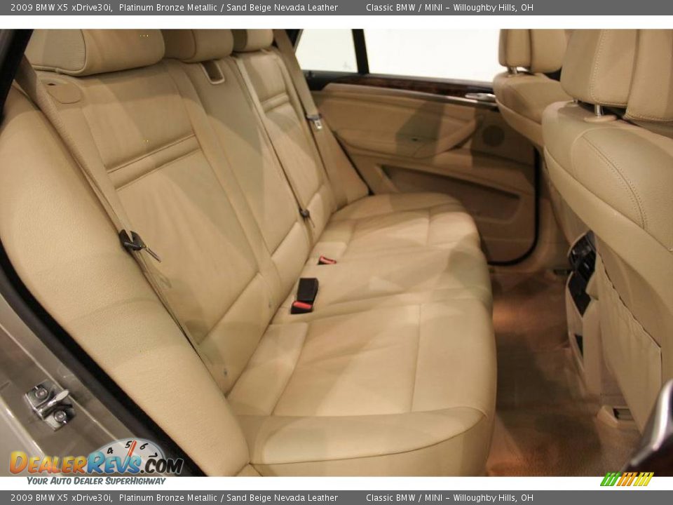 2009 BMW X5 xDrive30i Platinum Bronze Metallic / Sand Beige Nevada Leather Photo #22