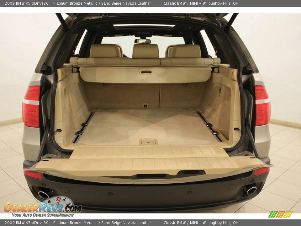 2009 BMW X5 xDrive30i Platinum Bronze Metallic / Sand Beige Nevada Leather Photo #25