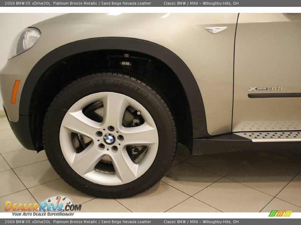 2009 BMW X5 xDrive30i Platinum Bronze Metallic / Sand Beige Nevada Leather Photo #28