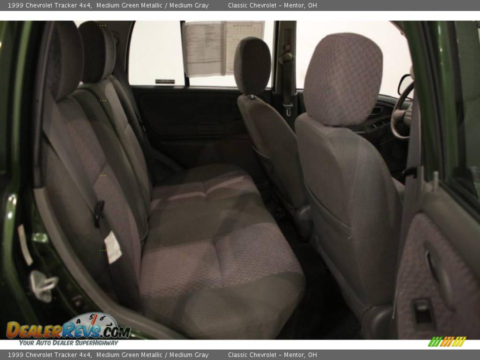 1999 Chevrolet Tracker 4x4 Medium Green Metallic / Medium Gray Photo #15