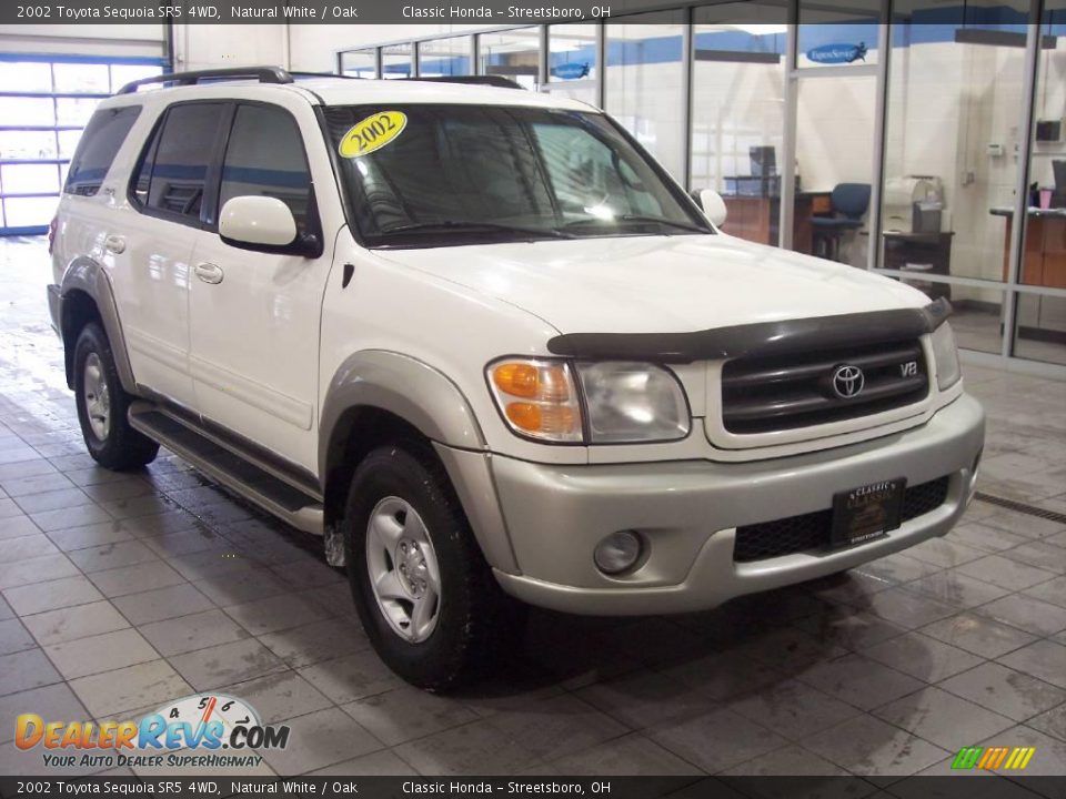 2002 Toyota Sequoia SR5 4WD Natural White / Oak Photo #1