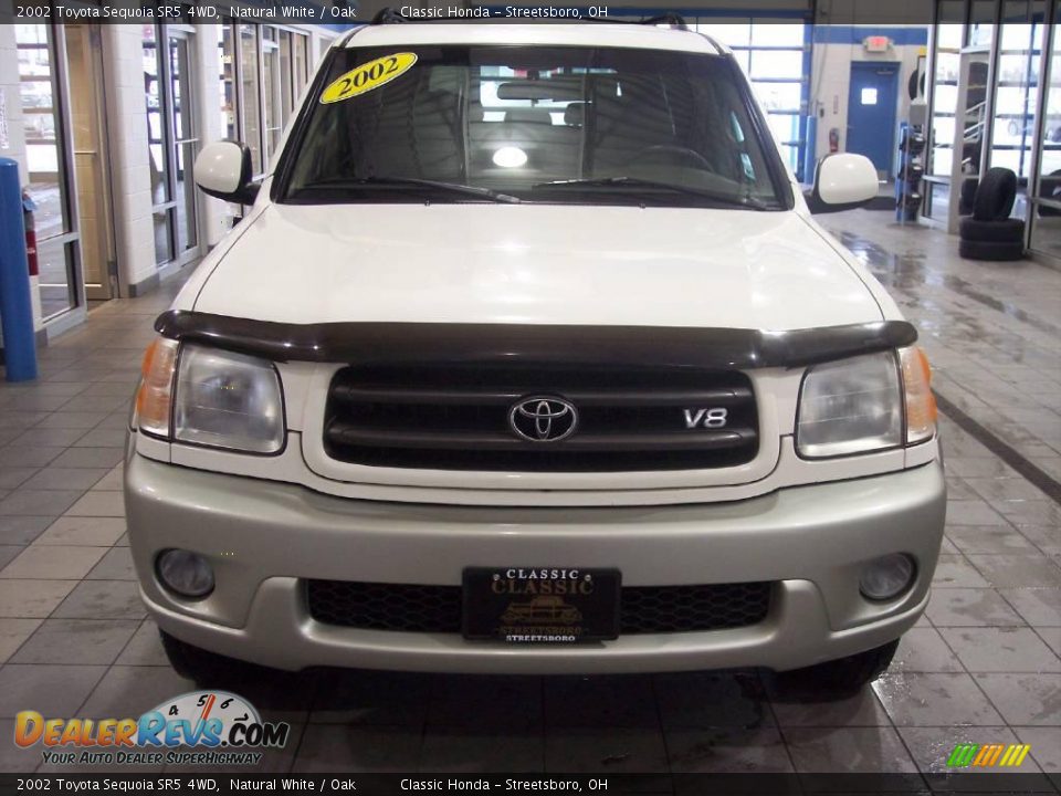 2002 Toyota Sequoia SR5 4WD Natural White / Oak Photo #5