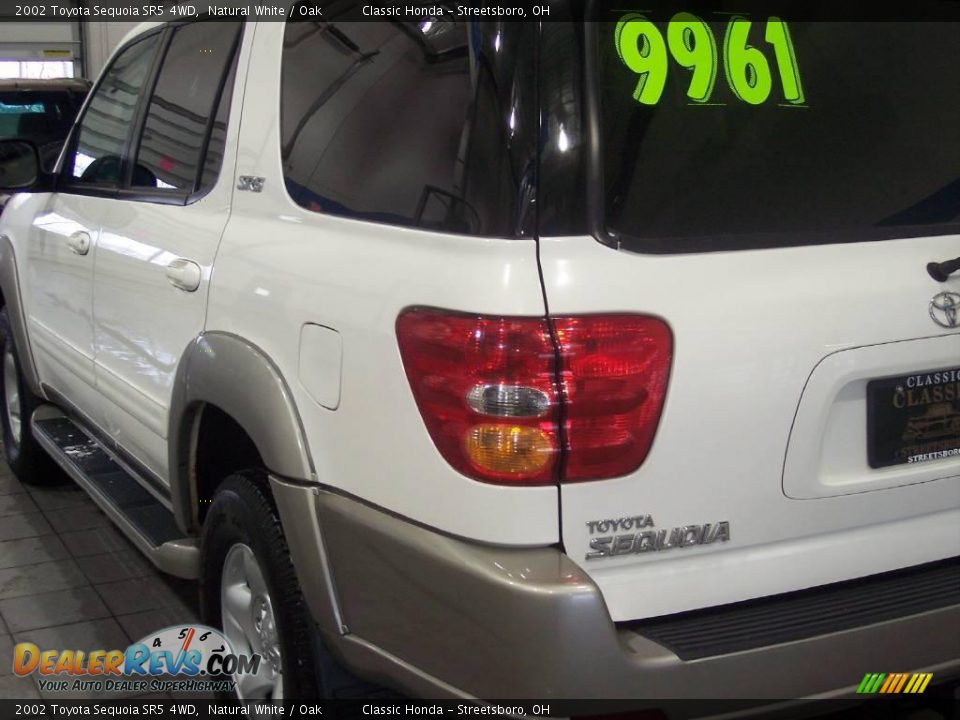 2002 Toyota Sequoia SR5 4WD Natural White / Oak Photo #7