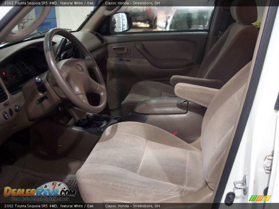 2002 Toyota Sequoia SR5 4WD Natural White / Oak Photo #13