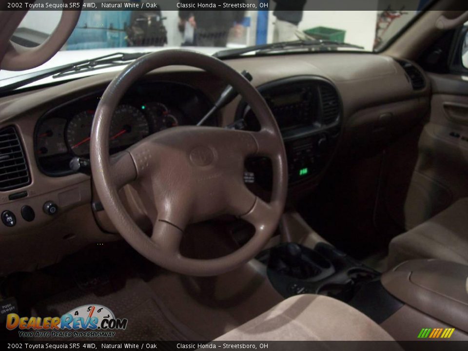 2002 Toyota Sequoia SR5 4WD Natural White / Oak Photo #14