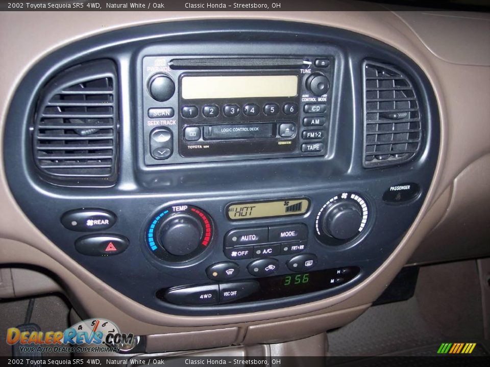 2002 Toyota Sequoia SR5 4WD Natural White / Oak Photo #17