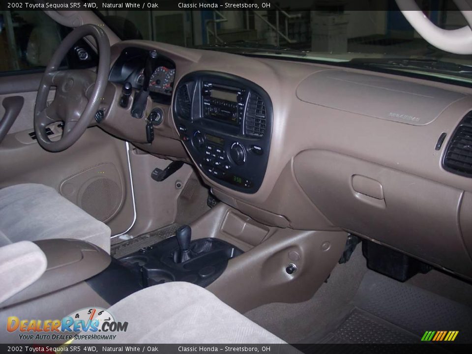 2002 Toyota Sequoia SR5 4WD Natural White / Oak Photo #24