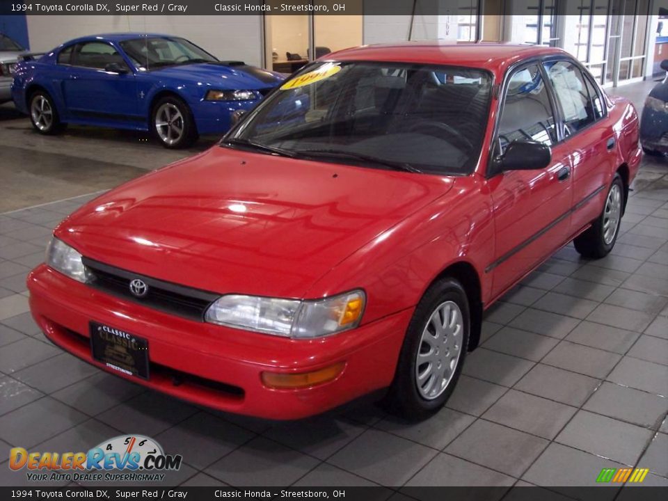 1994 Toyota Corolla DX Super Red / Gray Photo #1