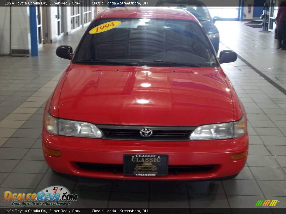 1994 Toyota Corolla DX Super Red / Gray Photo #5