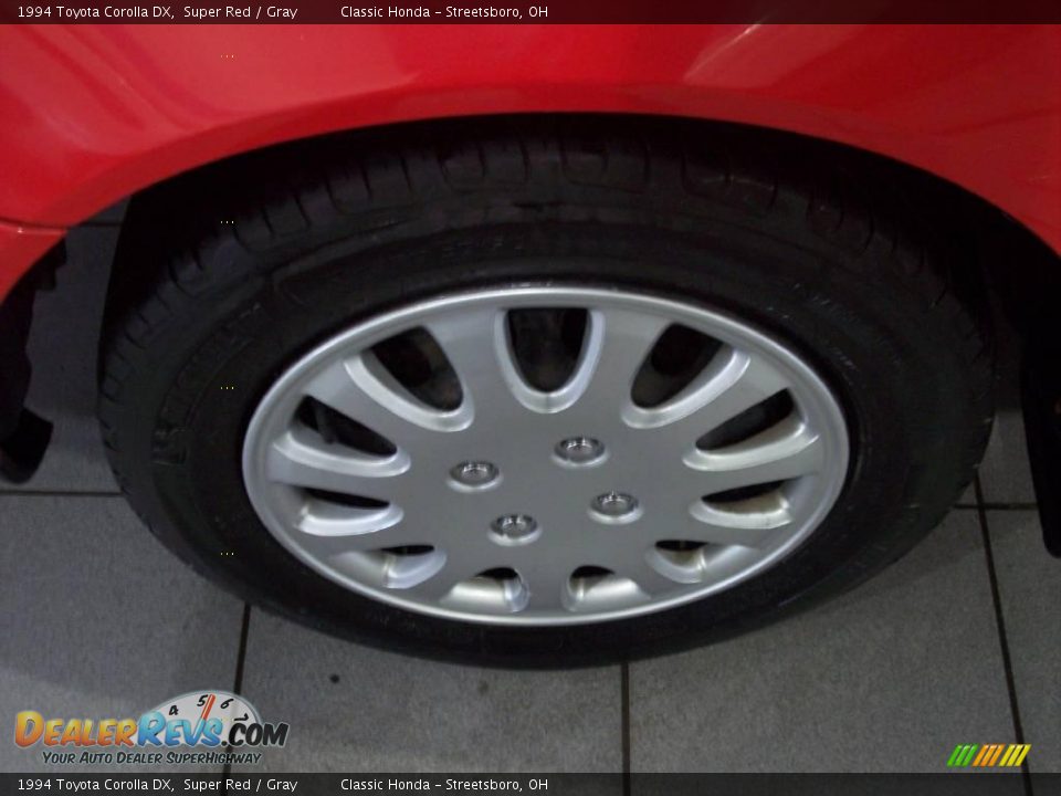 1994 Toyota Corolla DX Super Red / Gray Photo #7